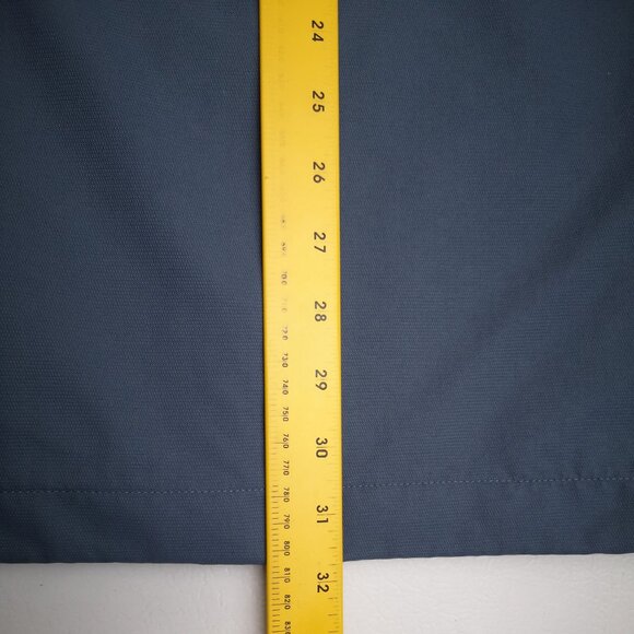 Chaps Men's Size Medium Blue Lined Jacket with Hood Hidden in Collar - Picture 13 of 13